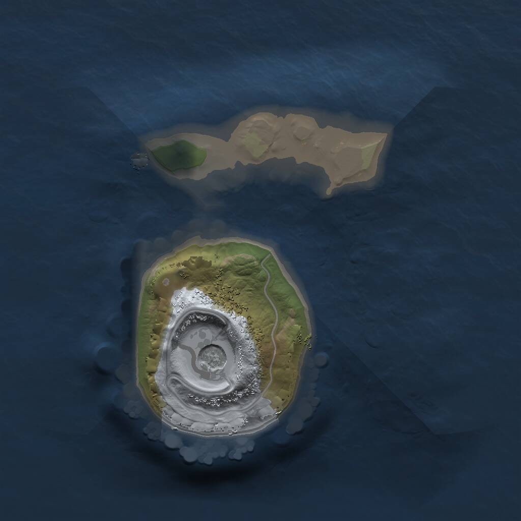 Rust Map: Procedural Map, Size: 1200, Seed: 1391211636, 2 Monuments