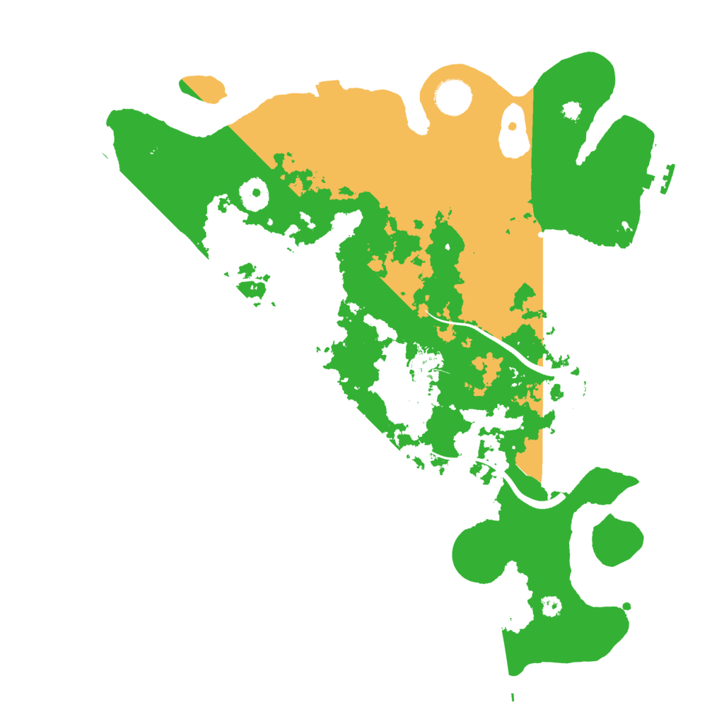 Biome Rust Map: Procedural Map, Size: 3500, Seed: 332407649