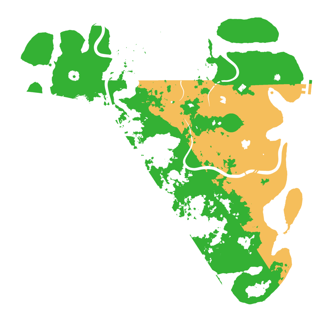 Biome Rust Map: Procedural Map, Size: 4500, Seed: 157283755