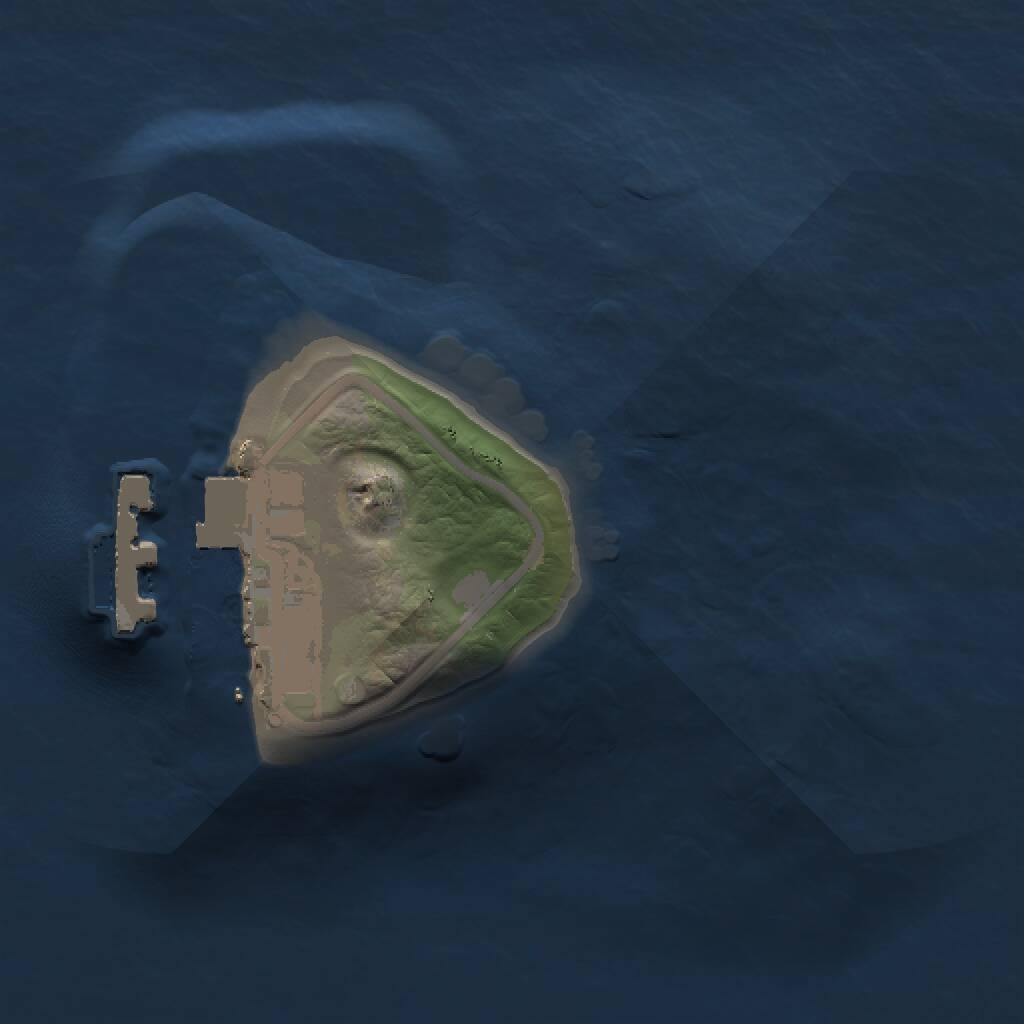 Rust Map: Procedural Map, Size: 1000, Seed: 1783233642, 2 Monuments
