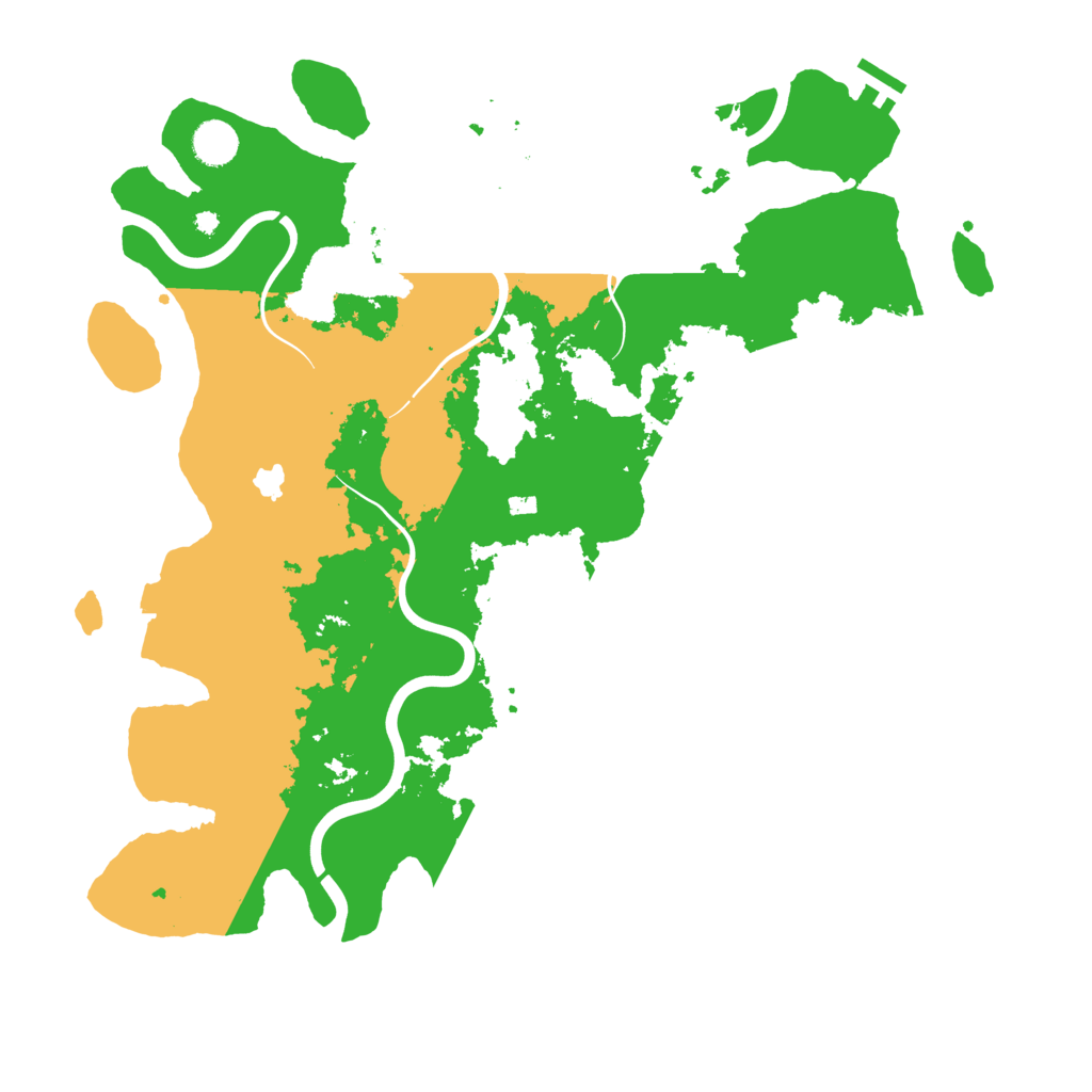 Biome Rust Map: Procedural Map, Size: 4215, Seed: 49521