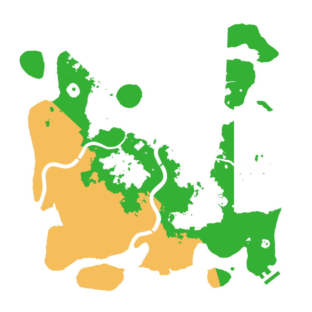 Biome Rust Map: Procedural Map, Size: 3500, Seed: 312321