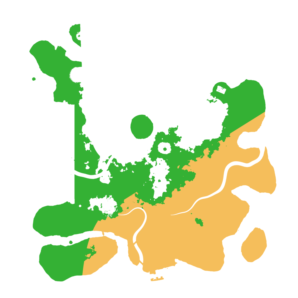 Biome Rust Map: Procedural Map, Size: 3500, Seed: 16257