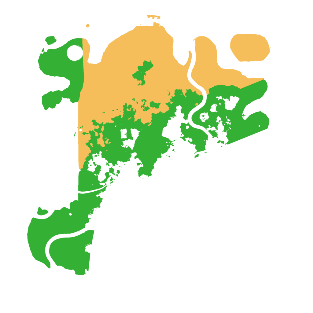 Biome Rust Map: Procedural Map, Size: 3550, Seed: 109755643