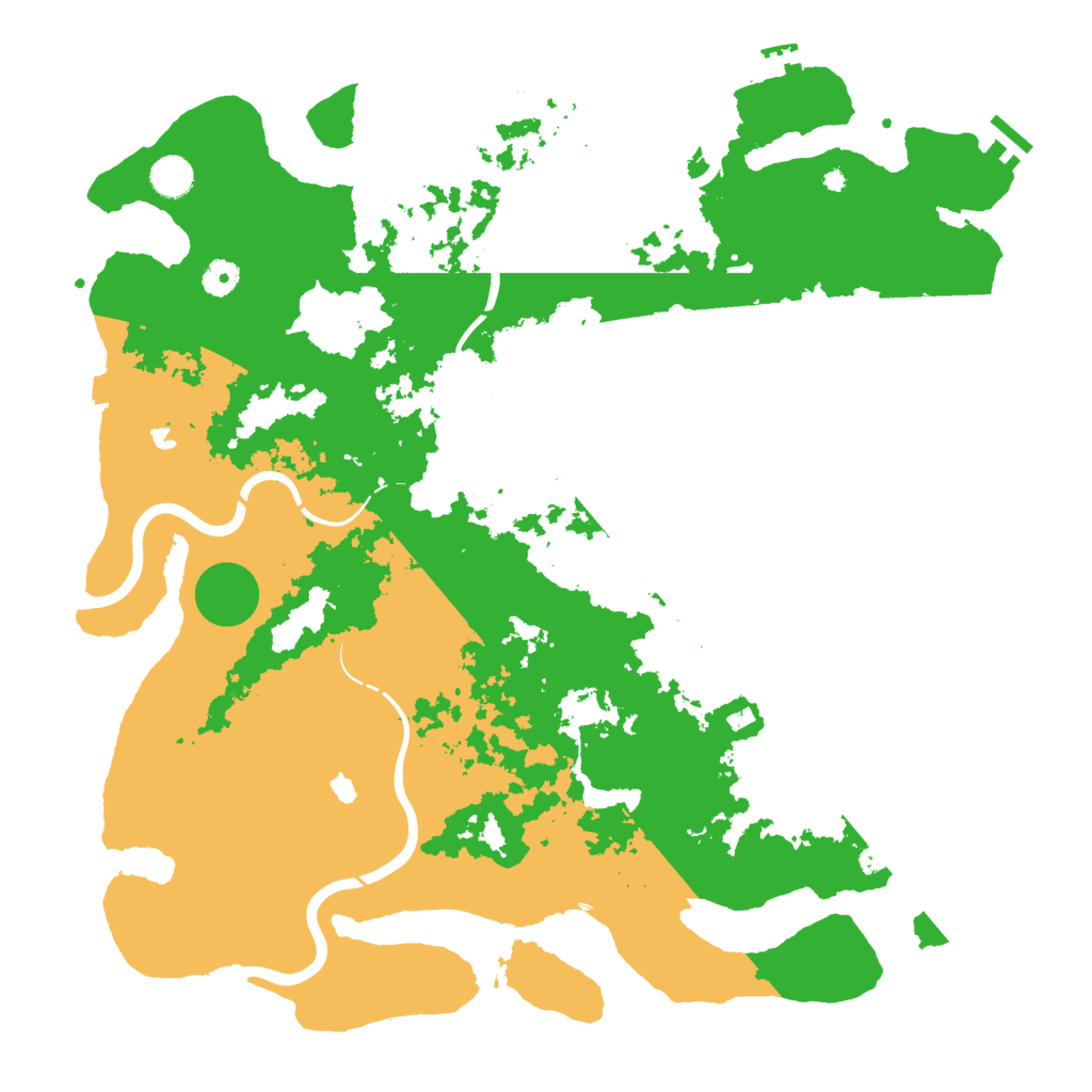 Biome Rust Map: Procedural Map, Size: 4500, Seed: 97997622