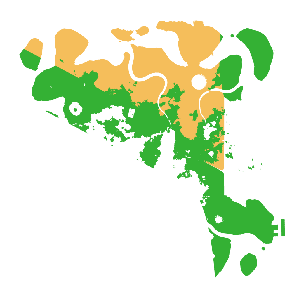 Biome Rust Map: Procedural Map, Size: 3500, Seed: 1282803839