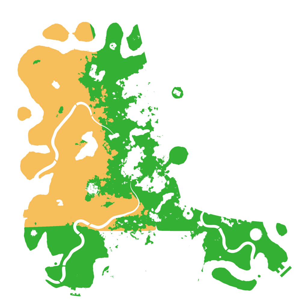 Biome Rust Map: Procedural Map, Size: 4500, Seed: 890809