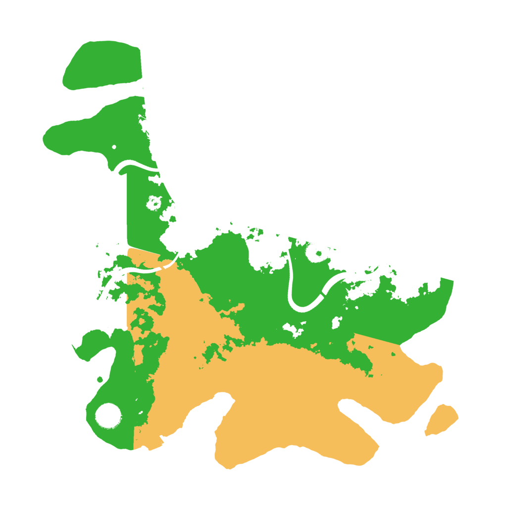 Biome Rust Map: Procedural Map, Size: 3500, Seed: 26569