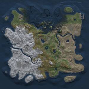 Thumbnail Rust Map: Procedural Map, Size: 4000, Seed: 12166, 15 Monuments