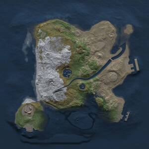 Thumbnail Rust Map: Procedural Map, Size: 2500, Seed: 87214, 9 Monuments