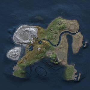 Thumbnail Rust Map: Procedural Map, Size: 2500, Seed: 13894688, 9 Monuments