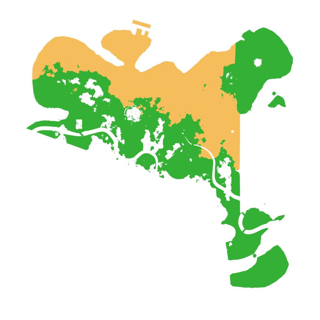 Biome Rust Map: Procedural Map, Size: 3500, Seed: 1708170992