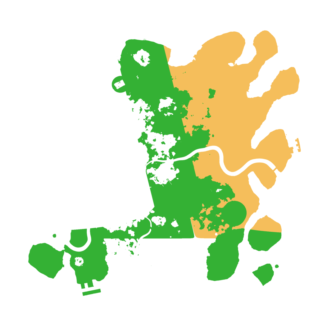 Biome Rust Map: Procedural Map, Size: 3500, Seed: 493898099