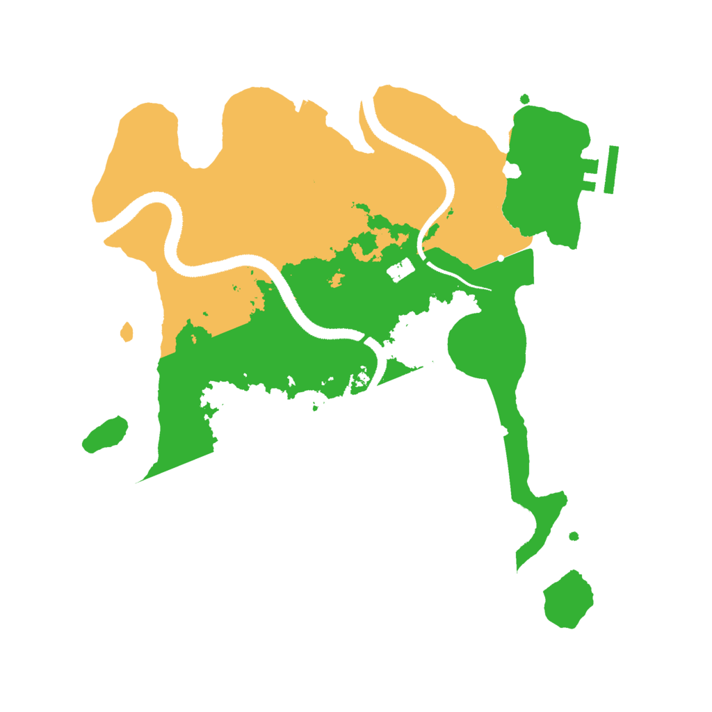 Biome Rust Map: Procedural Map, Size: 3000, Seed: 892774058