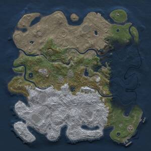 Thumbnail Rust Map: Procedural Map, Size: 4500, Seed: 328175965, 16 Monuments
