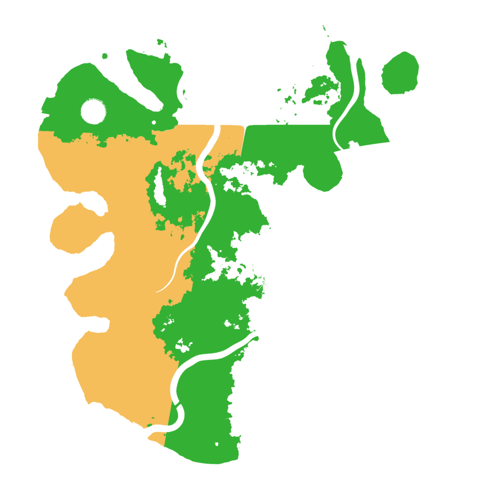 Biome Rust Map: Procedural Map, Size: 3500, Seed: 1234544