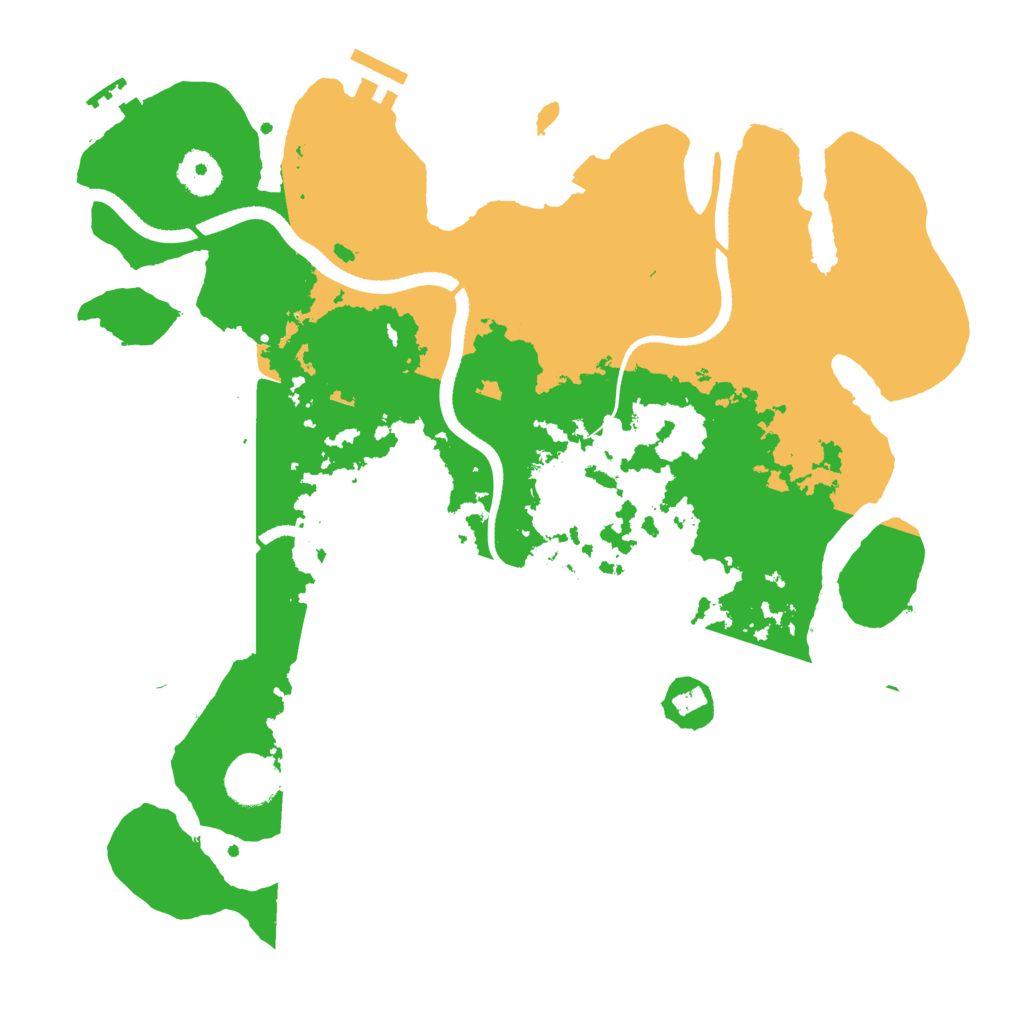 Biome Rust Map: Procedural Map, Size: 3500, Seed: 78898