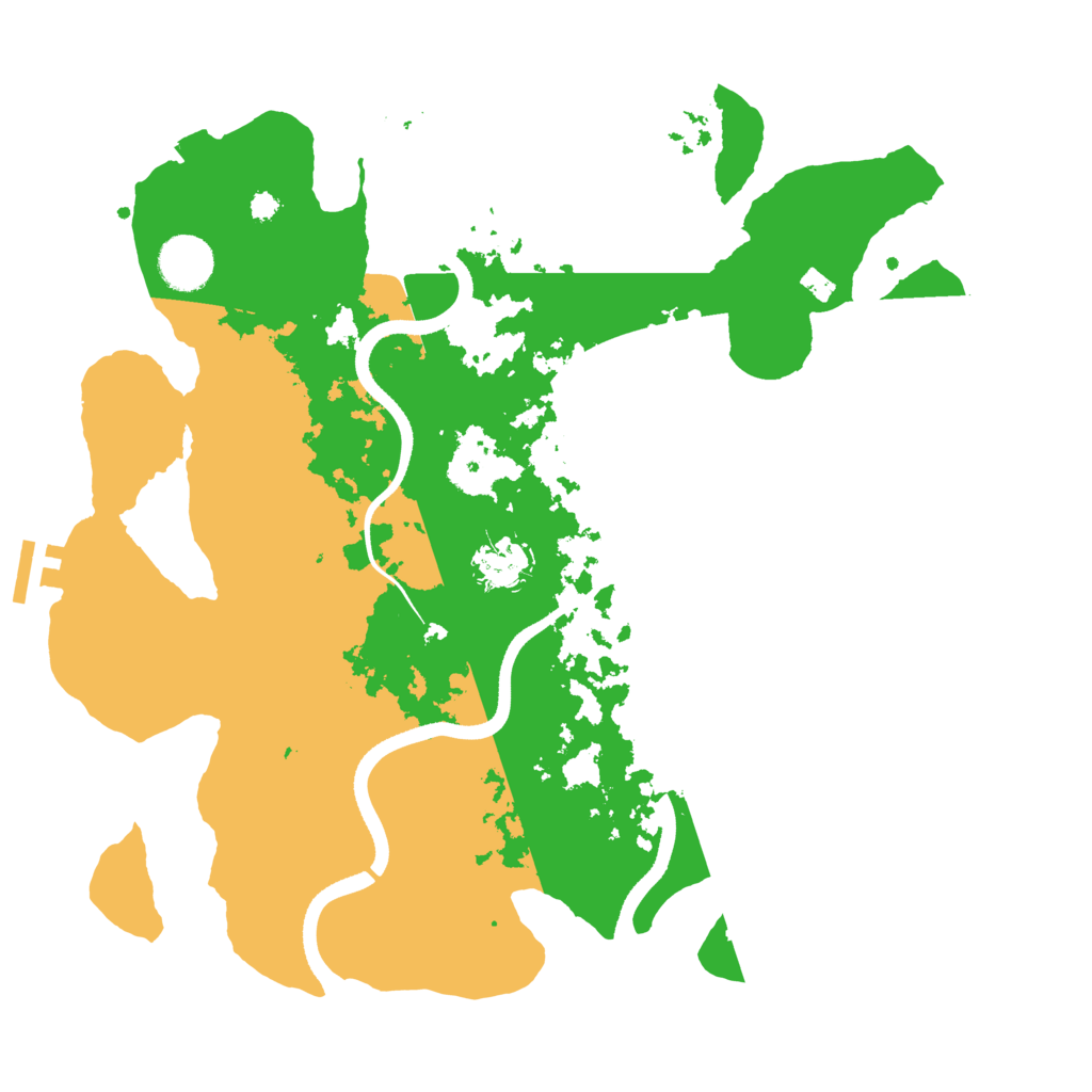 Biome Rust Map: Procedural Map, Size: 3500, Seed: 140434