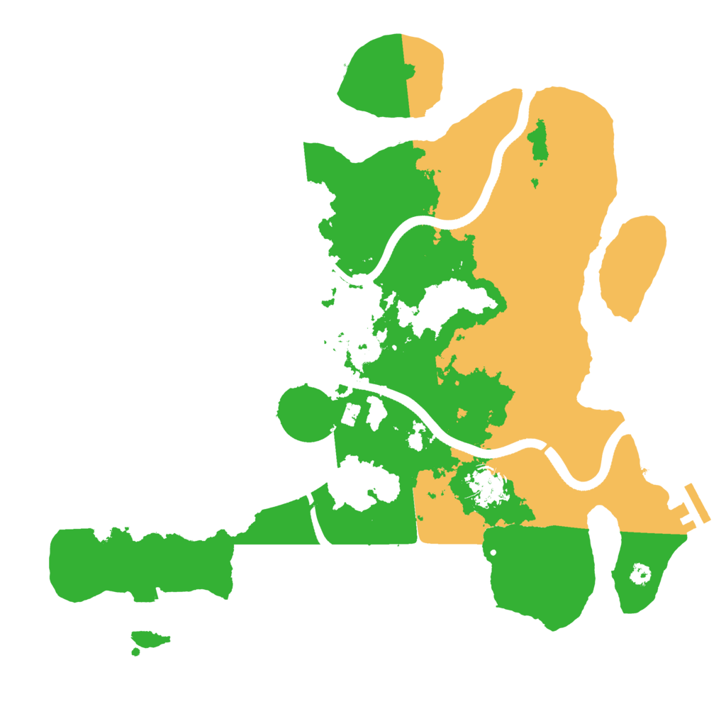 Biome Rust Map: Procedural Map, Size: 3500, Seed: 1387669797