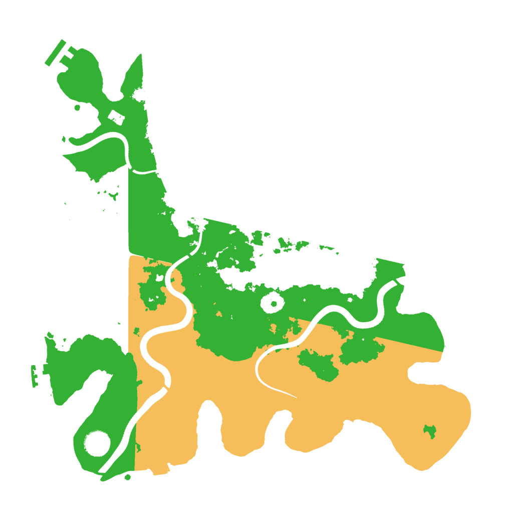 Biome Rust Map: Procedural Map, Size: 3500, Seed: 42734825