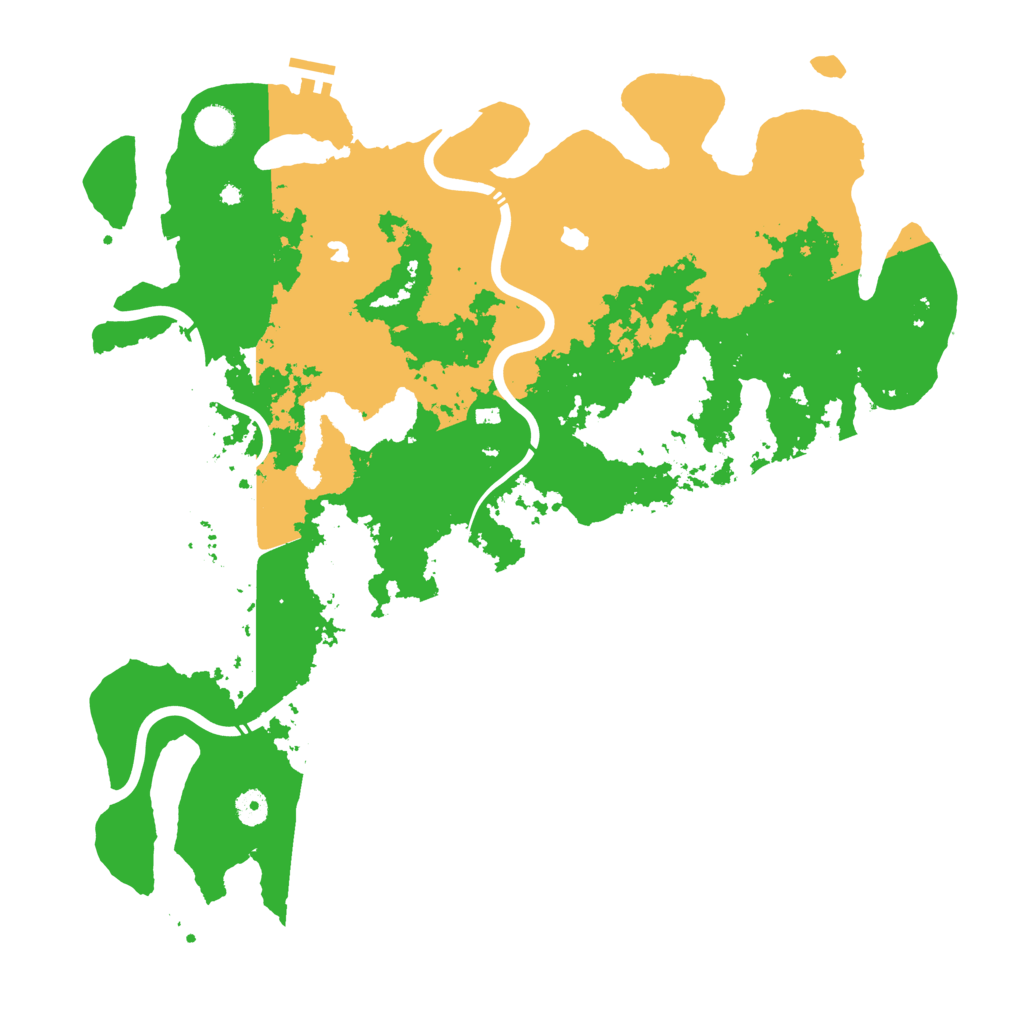 Biome Rust Map: Procedural Map, Size: 4500, Seed: 996840541