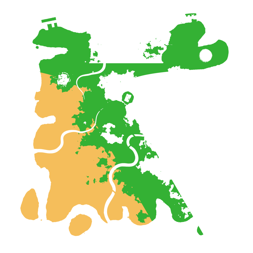 Biome Rust Map: Procedural Map, Size: 3500, Seed: 1774979037