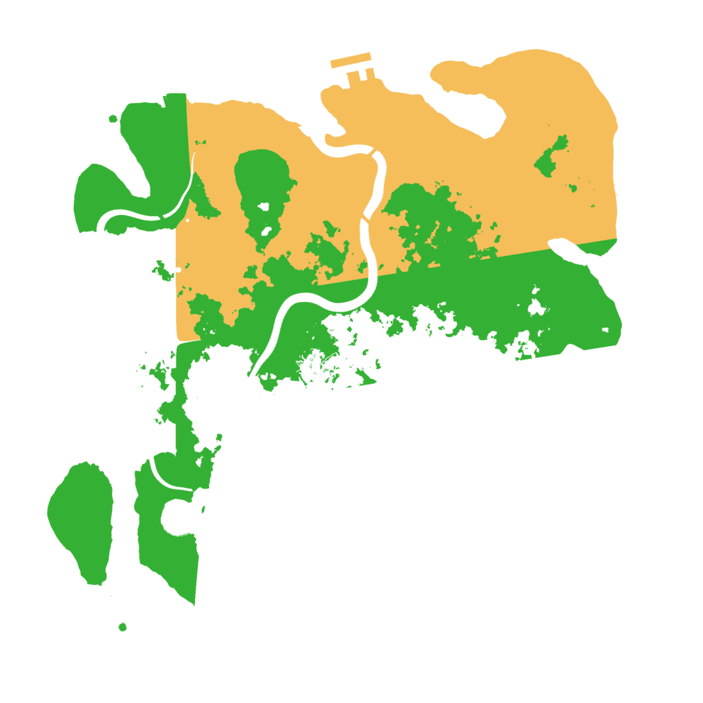 Biome Rust Map: Procedural Map, Size: 3500, Seed: 1864321998