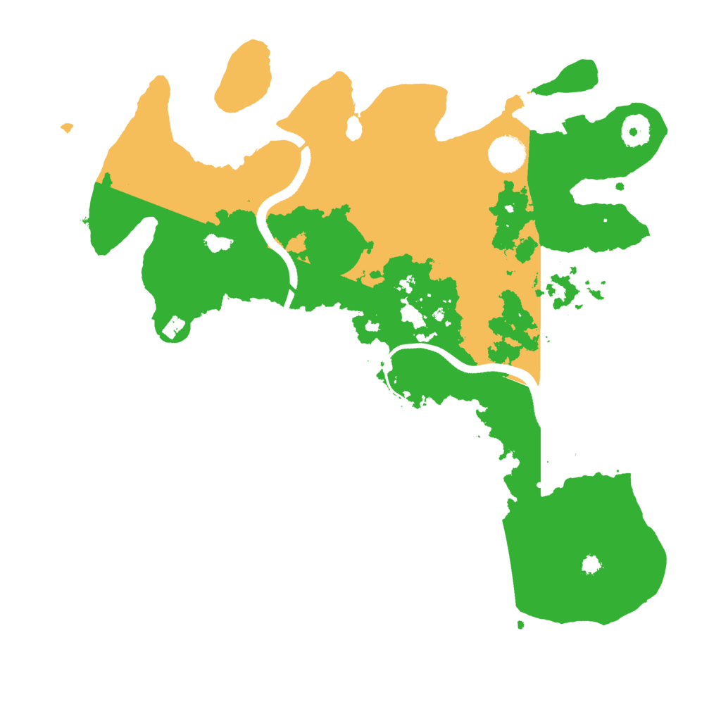 Biome Rust Map: Procedural Map, Size: 3500, Seed: 31232122
