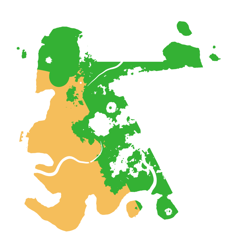 Biome Rust Map: Procedural Map, Size: 3500, Seed: 757574458