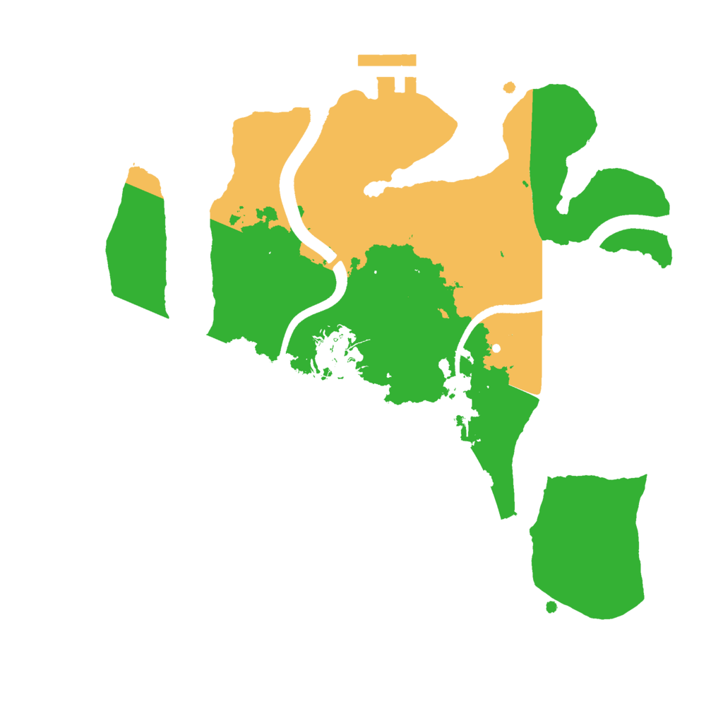 Biome Rust Map: Procedural Map, Size: 2500, Seed: 5000099
