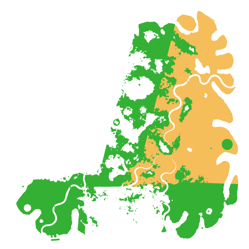 Biome Rust Map: Procedural Map, Size: 6000, Seed: 1270933636