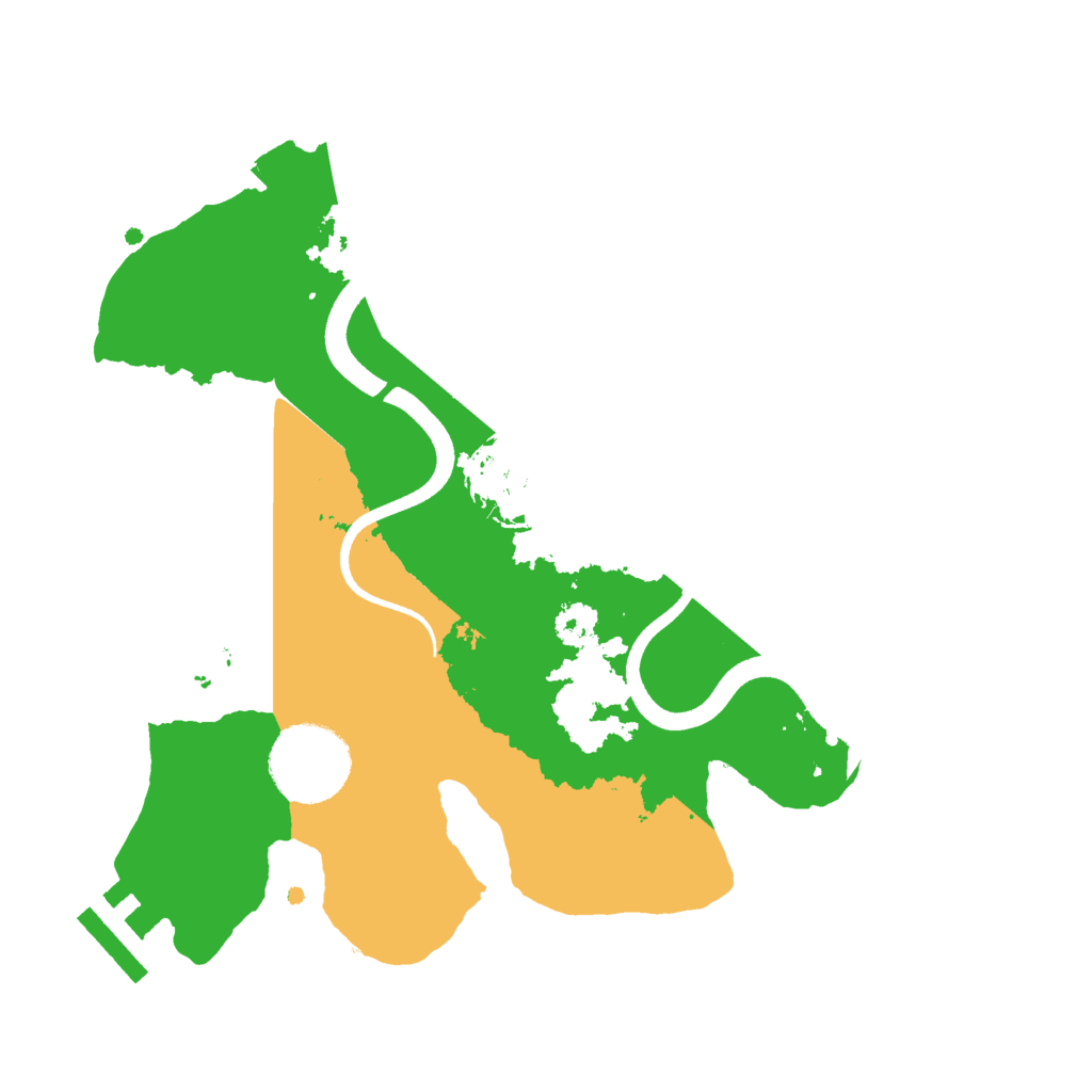 Biome Rust Map: Procedural Map, Size: 2500, Seed: 12877455