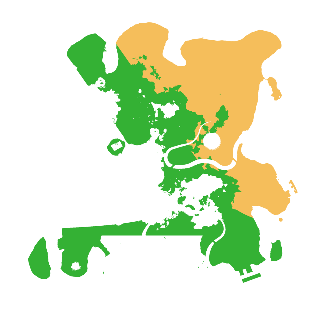 Biome Rust Map: Procedural Map, Size: 3300, Seed: 1734516621