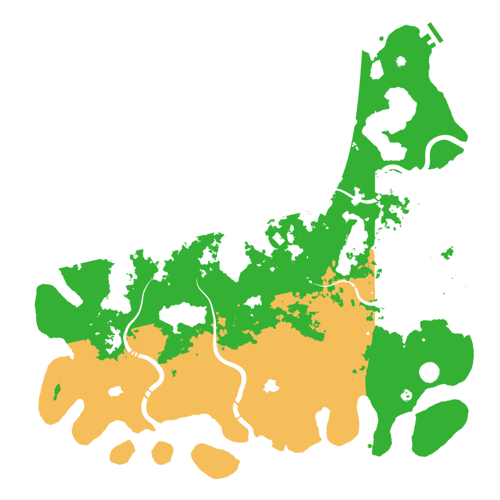 Biome Rust Map: Procedural Map, Size: 4500, Seed: 274347355