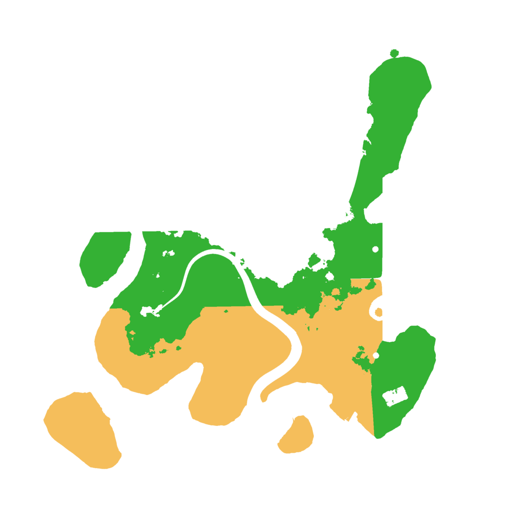 Biome Rust Map: Procedural Map, Size: 2400, Seed: 17762077