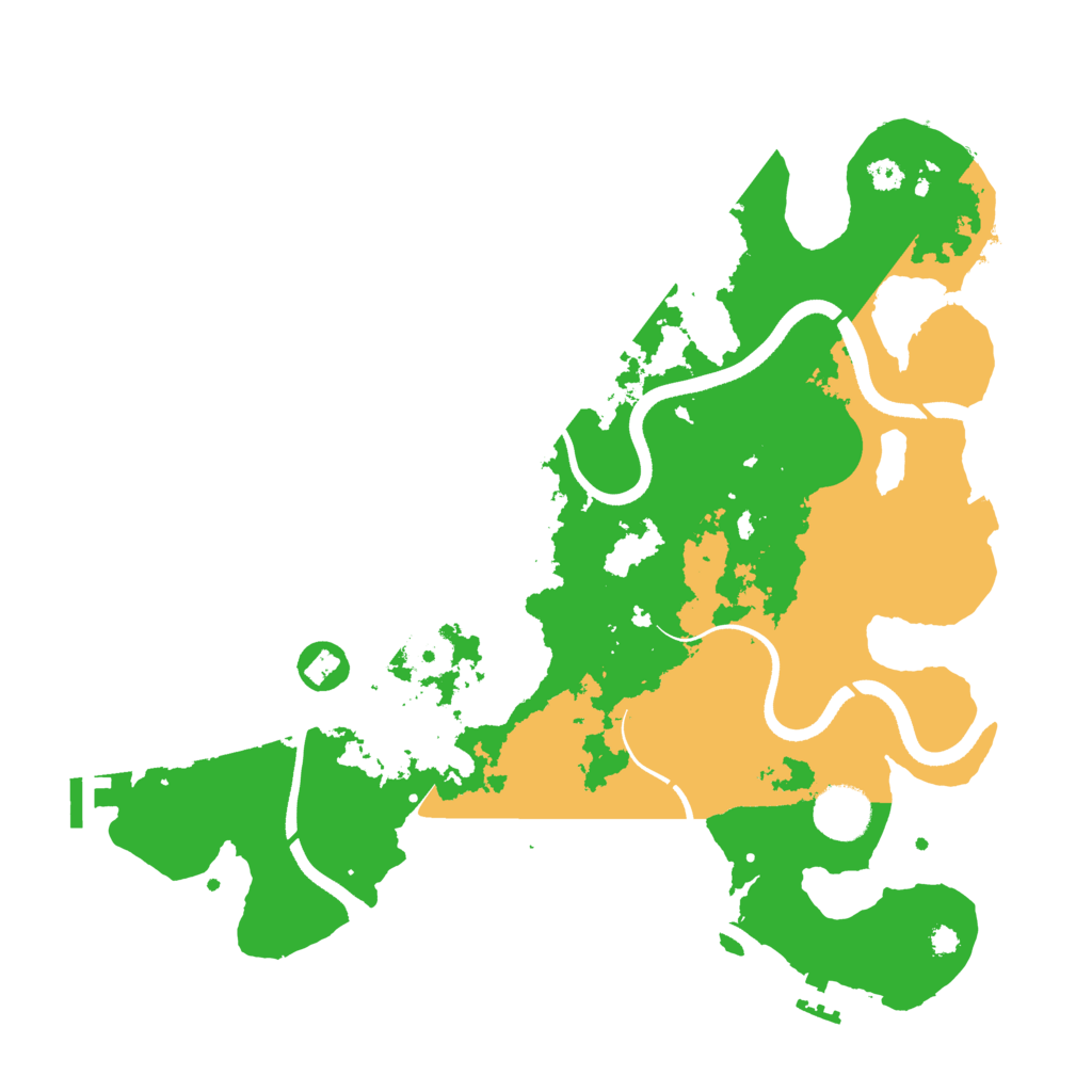 Biome Rust Map: Procedural Map, Size: 3500, Seed: 103380403