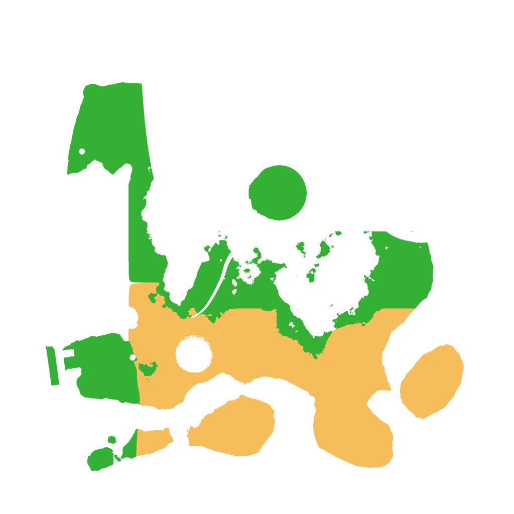 Biome Rust Map: Procedural Map, Size: 2500, Seed: 39485721