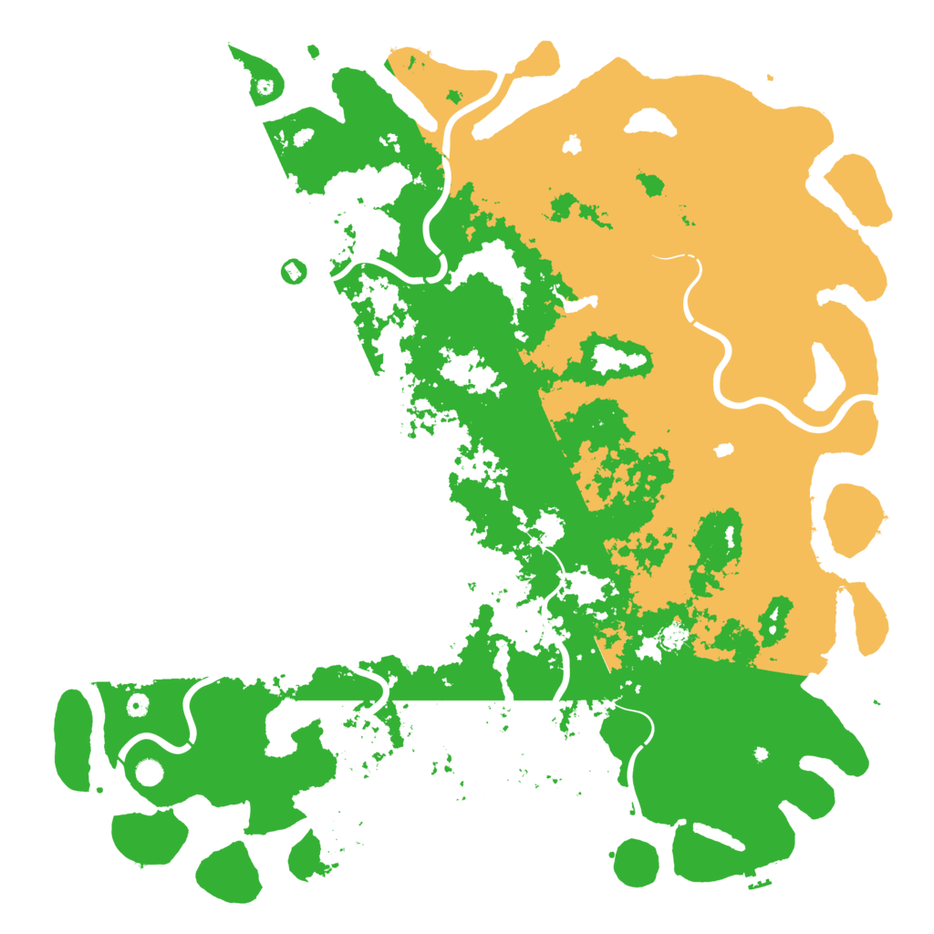 Biome Rust Map: Procedural Map, Size: 6000, Seed: 54467467