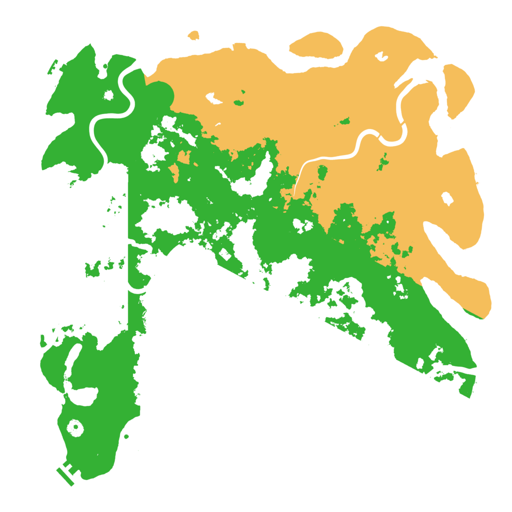 Biome Rust Map: Procedural Map, Size: 4625, Seed: 47700