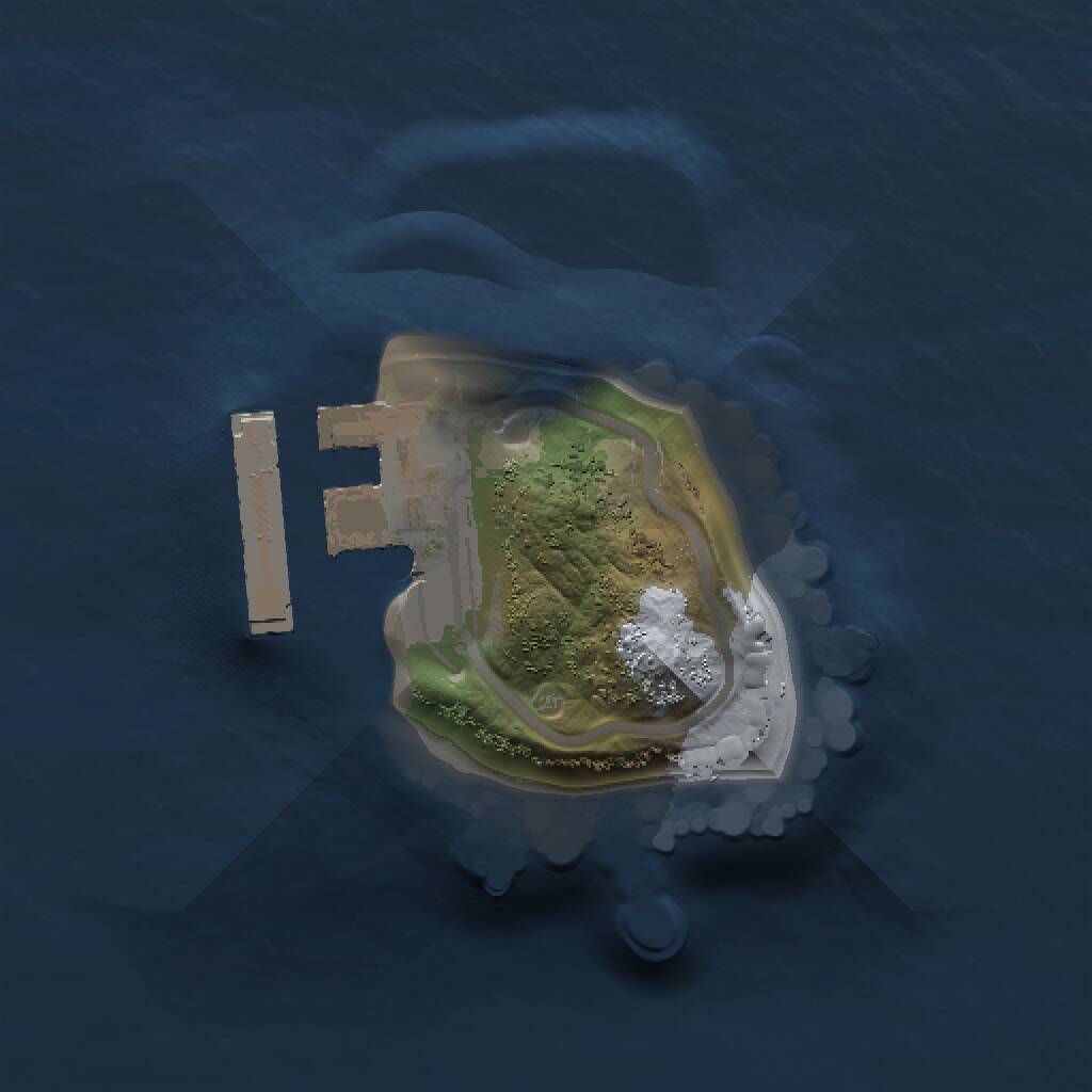 Rust Map: Procedural Map, Size: 1000, Seed: 251562731, 2 Monuments