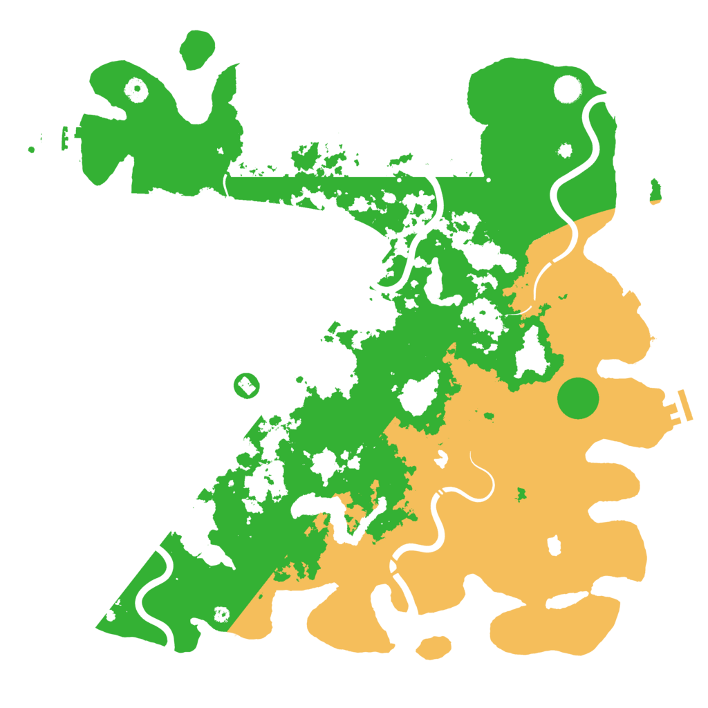 Biome Rust Map: Procedural Map, Size: 4500, Seed: 43476470