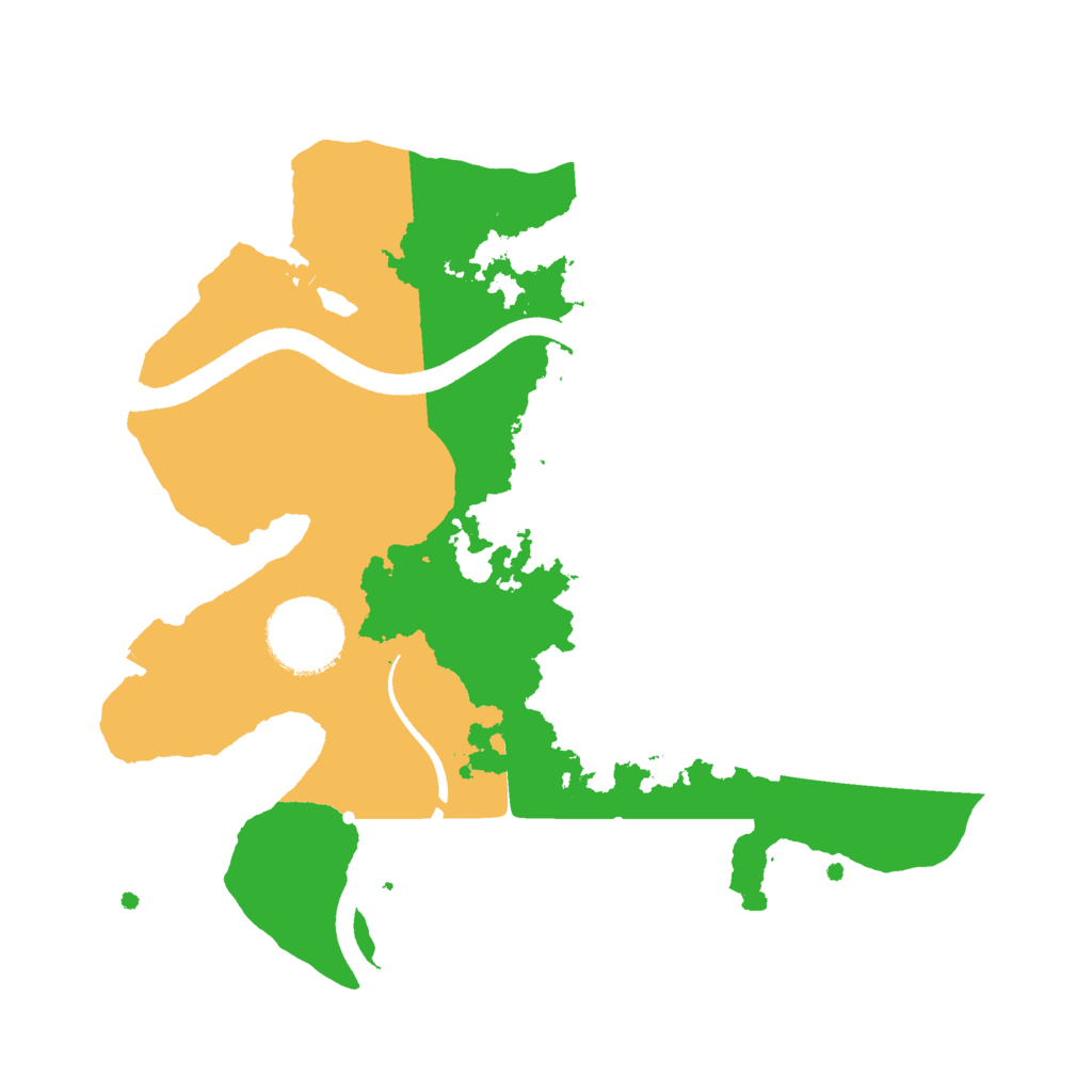Biome Rust Map: Procedural Map, Size: 2500, Seed: 15327223
