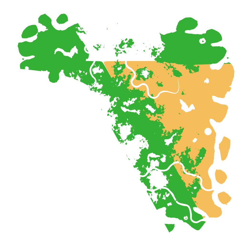 Biome Rust Map: Procedural Map, Size: 6000, Seed: 7501918