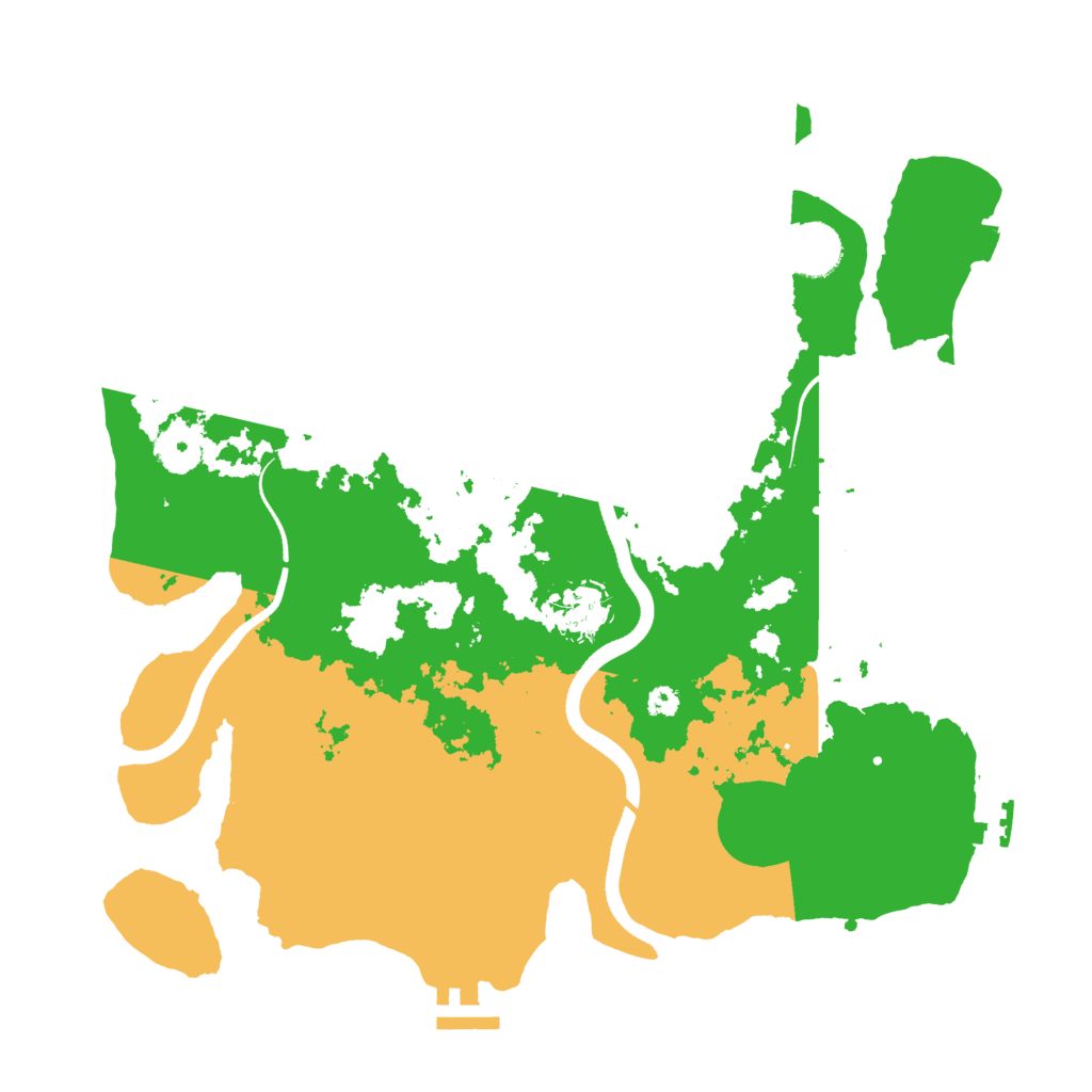 Biome Rust Map: Procedural Map, Size: 3500, Seed: 138964431