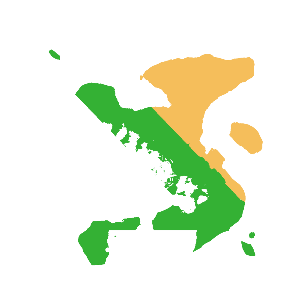 Biome Rust Map: Procedural Map, Size: 2000, Seed: 827364