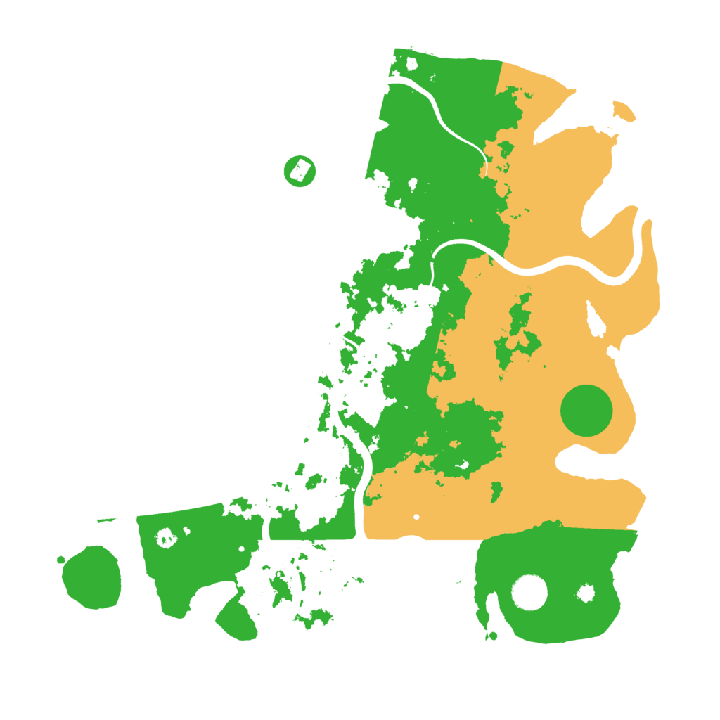 Biome Rust Map: Procedural Map, Size: 3650, Seed: 992170874