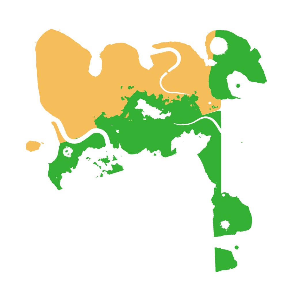 Biome Rust Map: Procedural Map, Size: 3000, Seed: 566967345