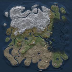 Thumbnail Rust Map: Procedural Map, Size: 4250, Seed: 1704911884, 17 Monuments