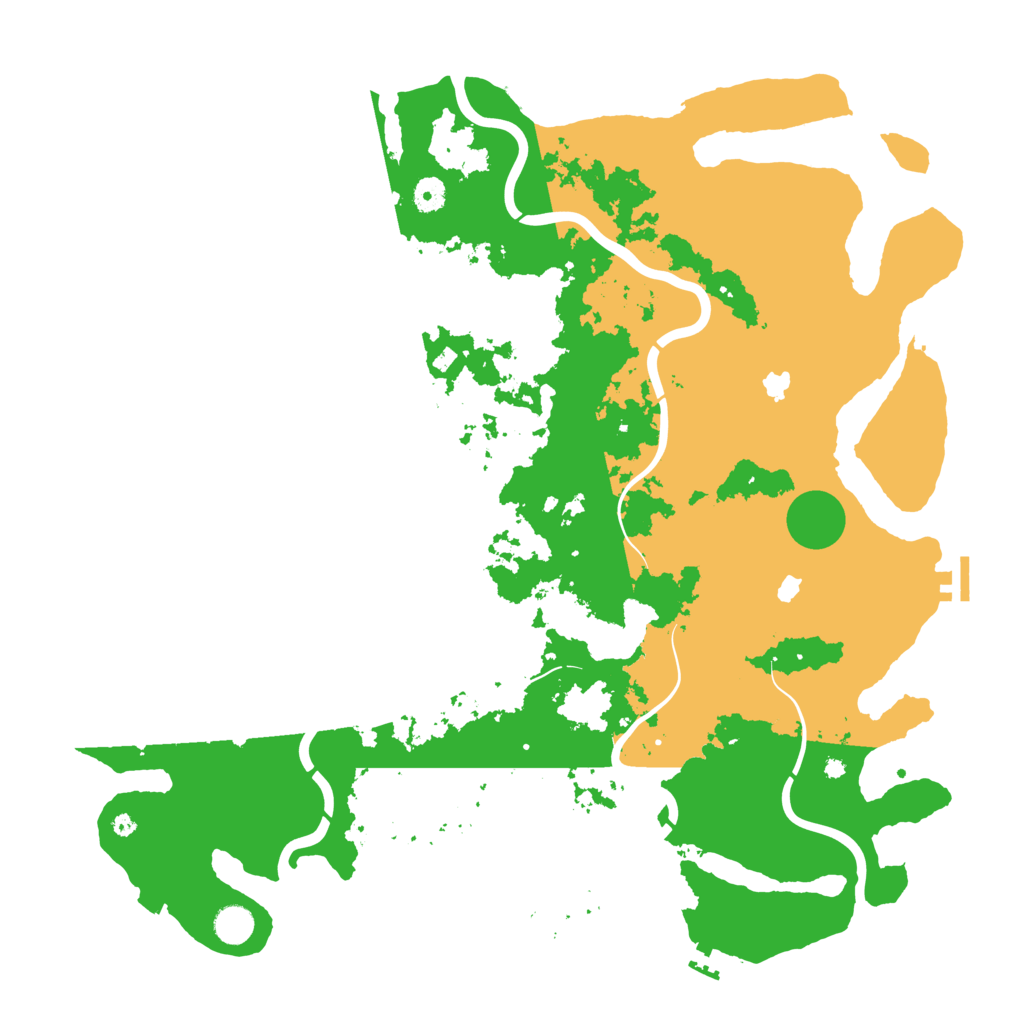 Biome Rust Map: Procedural Map, Size: 4600, Seed: 45700