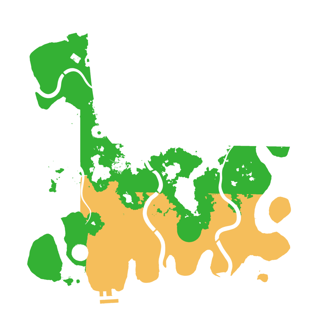 Biome Rust Map: Procedural Map, Size: 3500, Seed: 87583452